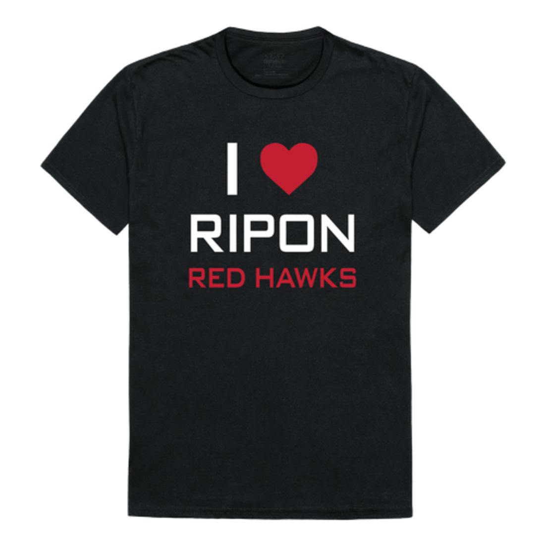 M Ripon 551 I Love Ripon College Red Hawks T-Shirt Tee