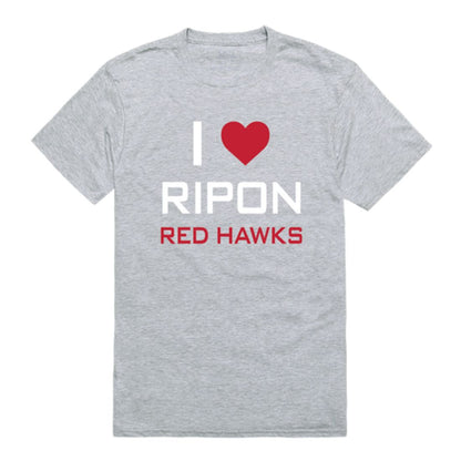I Love Ripon College Red Hawks T-Shirt Tee