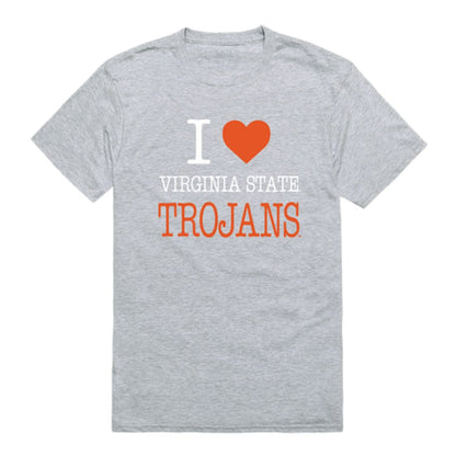 I Love Virginia State University Trojans T-Shirt Tee