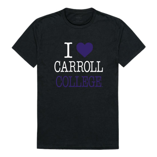 I Love Carroll College Saints T-Shirt Tee