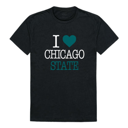 I Love Chicago State University Cougars T-Shirt Tee