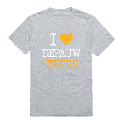 I Love DePauw University Tigers T-Shirt Tee