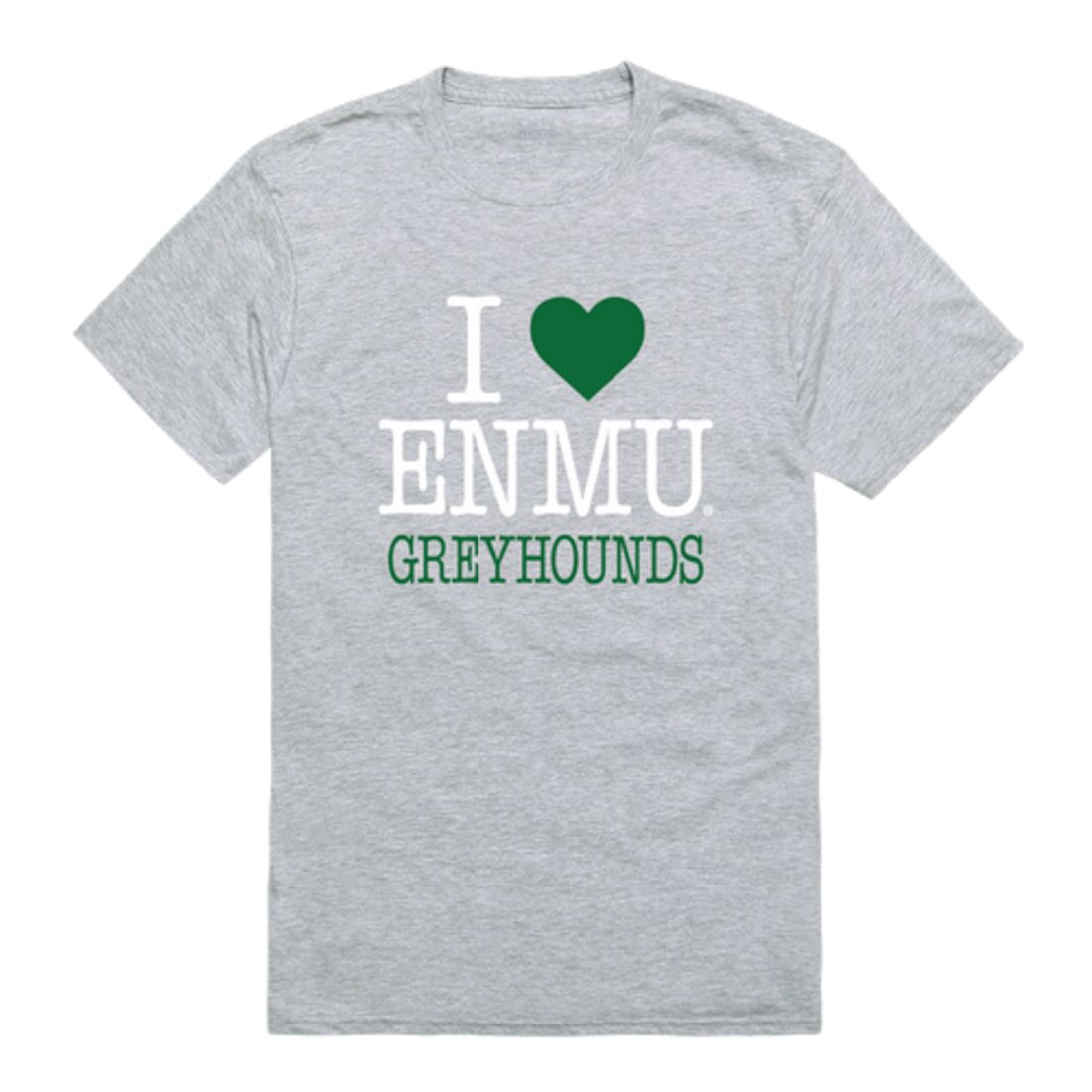 I Love Eastern New Mexico University Greyhounds T-Shirt Tee