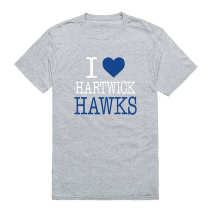 I Love Hartwick College Hawks T-Shirt Tee