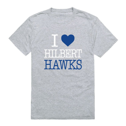 I Love Hilbert College Hawks T-Shirt Tee