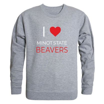 I-Love-Minot-State-University-Beavers-Fleece-Crewneck-Pullover-Sweatshirt