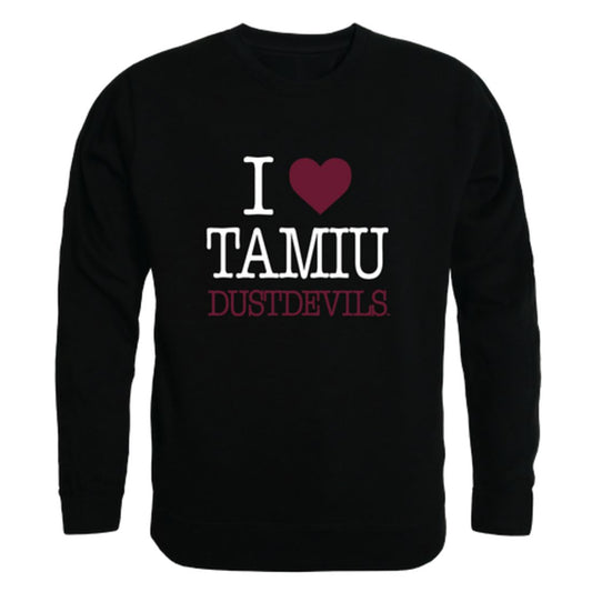 I-Love-Texas-A&M-International-University-DustDevils-Fleece-Crewneck-Pullover-Sweatshirt