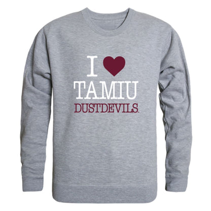 I-Love-Texas-A&M-International-University-DustDevils-Fleece-Crewneck-Pullover-Sweatshirt