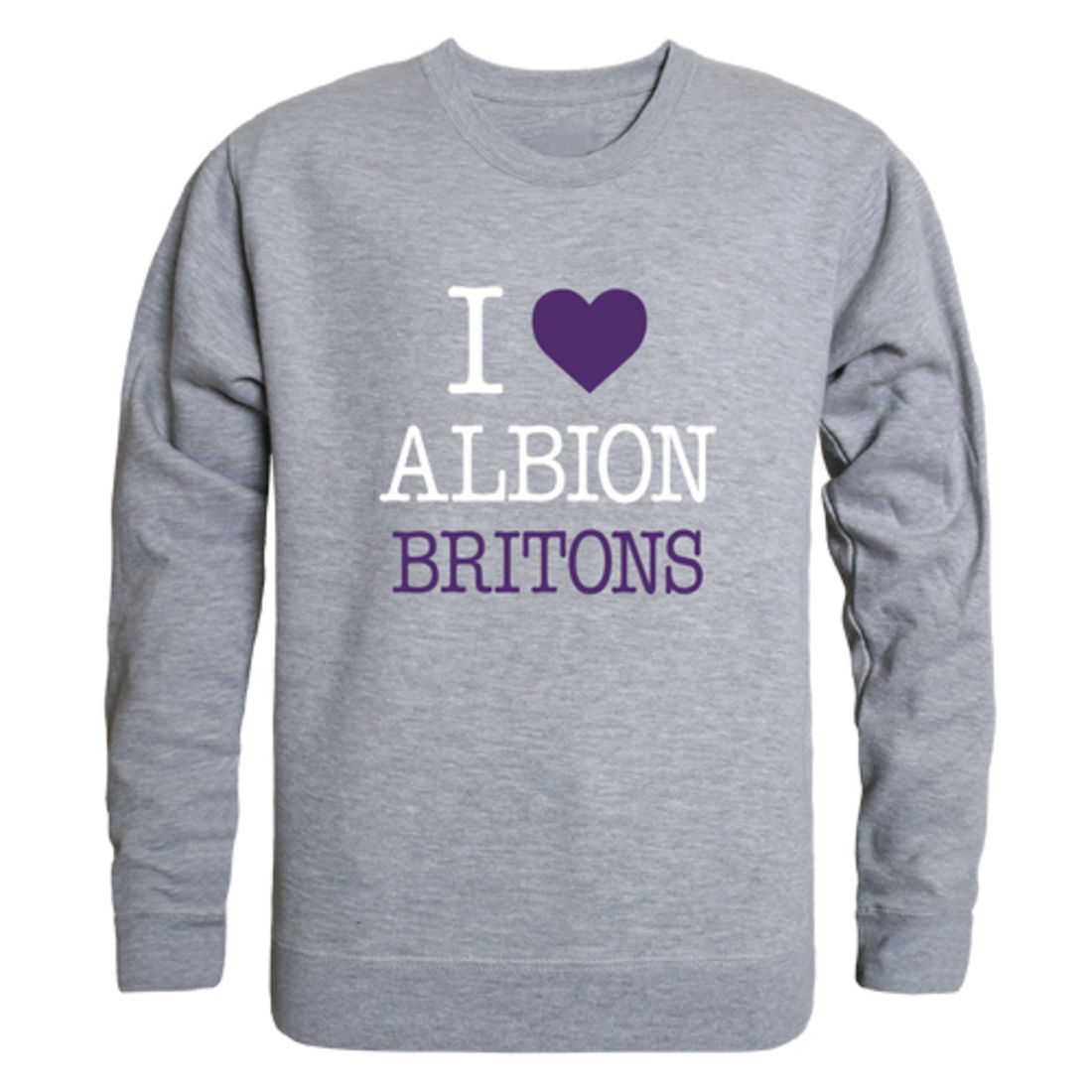 I-Love-Albion-College-Britons-Fleece-Crewneck-Pullover-Sweatshirt