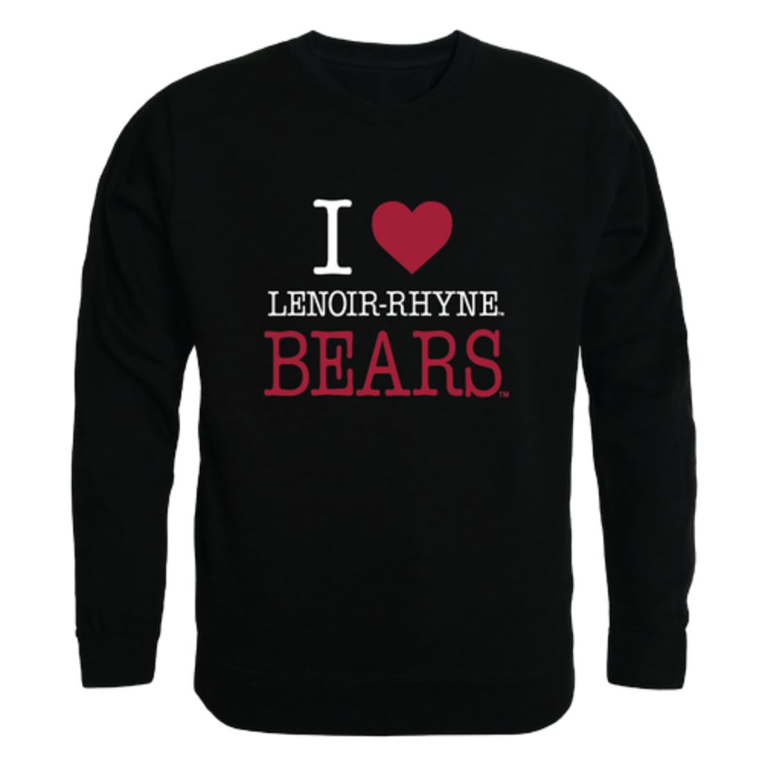 I-Love-Lenoir-Rhyne-University-Bears-Fleece-Crewneck-Pullover-Sweatshirt