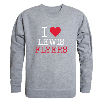 I-Love-Lewis-University-Flyers-Fleece-Crewneck-Pullover-Sweatshirt