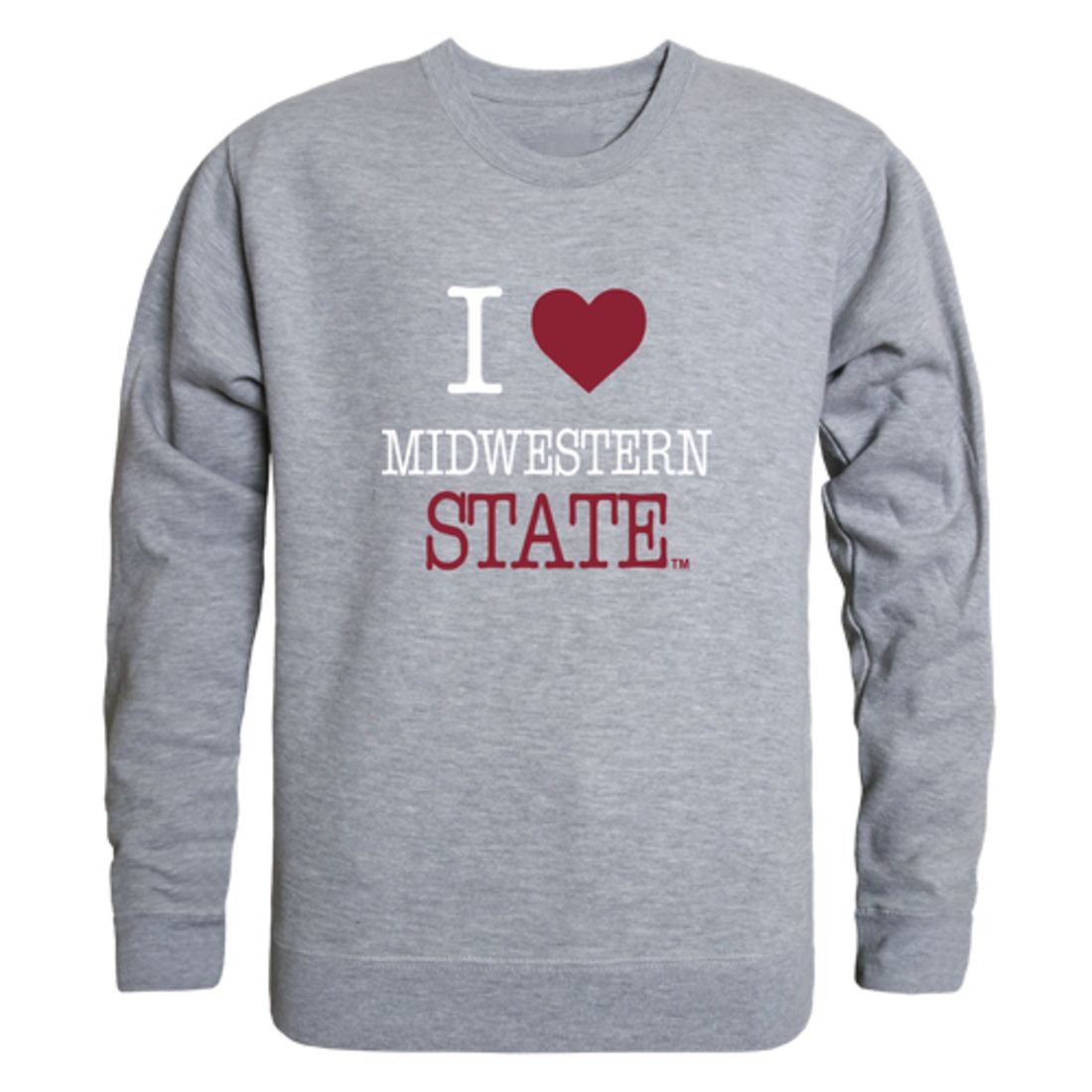 I-Love-Midwestern-State-University-Mustangs-Fleece-Crewneck-Pullover-Sweatshirt