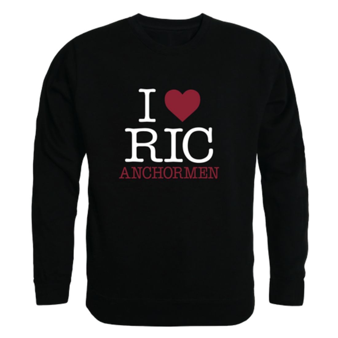 I-Love-Rhode-Island-College-Anchormen-Fleece-Crewneck-Pullover-Sweatshirt