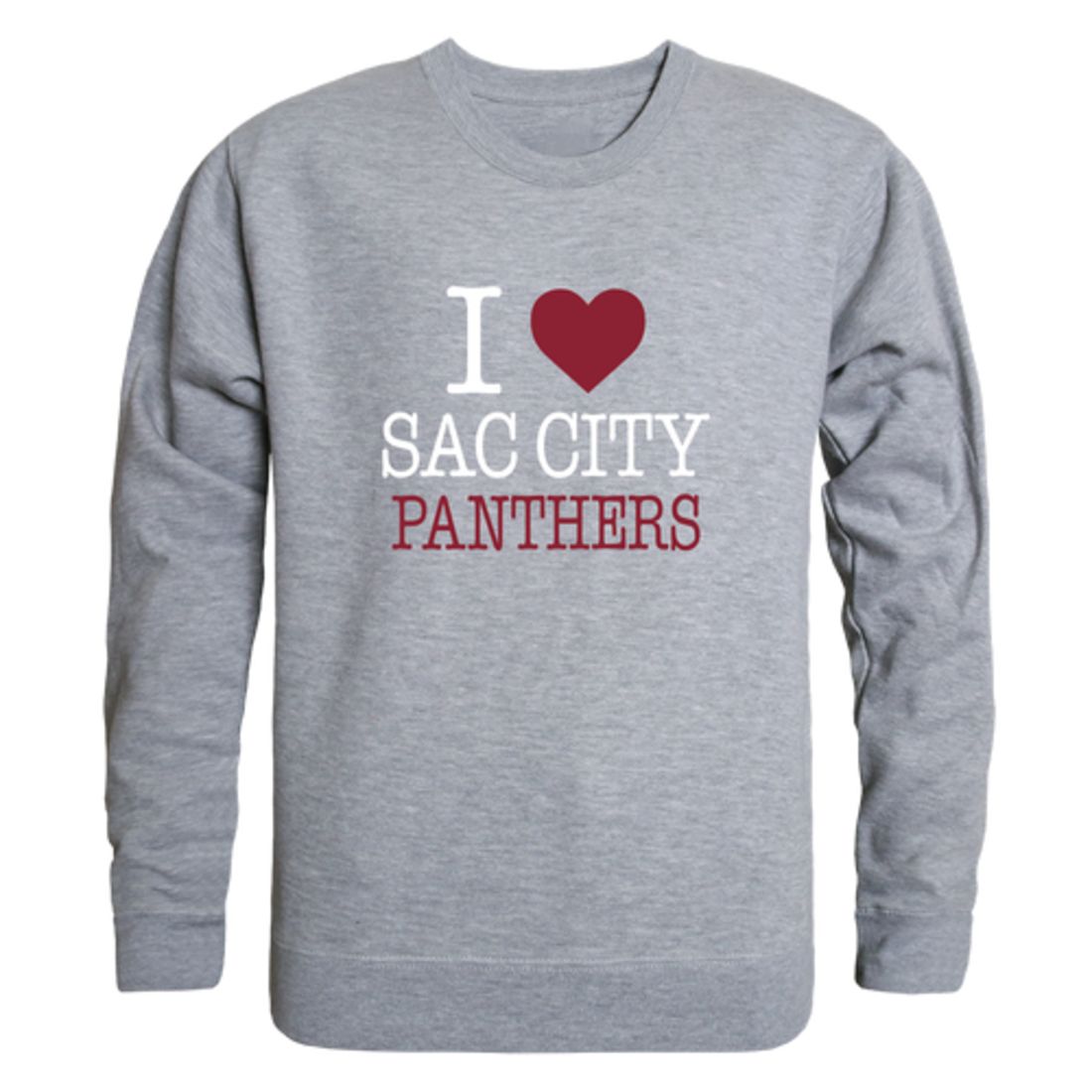 I-Love-Sacramento-City-College-Panthers-Fleece-Crewneck-Pullover-Sweatshirt