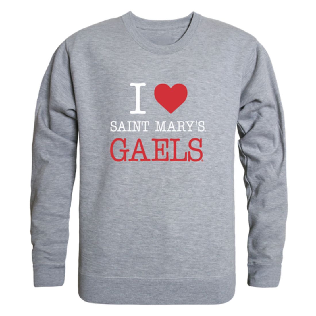 I-Love-Saint-Mary's-College-of-California-Gaels-Fleece-Crewneck-Pullover-Sweatshirt