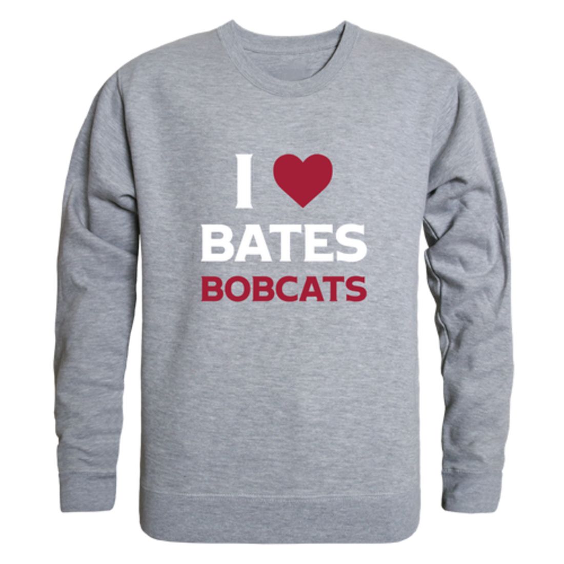 I-Love-Bates-College-Bobcats-Fleece-Crewneck-Pullover-Sweatshirt