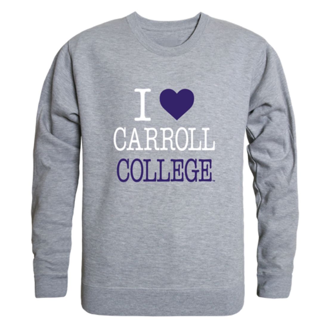 I-Love-Carroll-College-Saints-Fleece-Crewneck-Pullover-Sweatshirt
