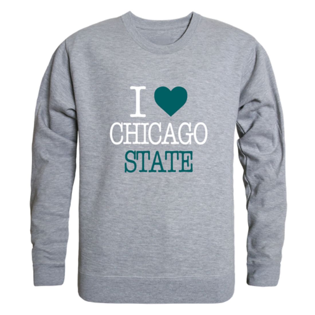 I-Love-Chicago-State-University-Cougars-Fleece-Crewneck-Pullover-Sweatshirt
