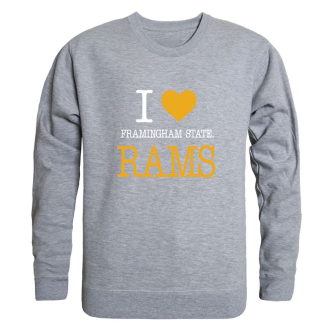 I Love Framingham State University Rams Fleece Crewneck Pullover Sweat