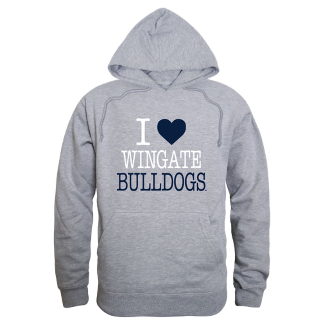 I-Love-Wingate-University-Bulldogs-Fleece-Hoodie-Sweatshirts