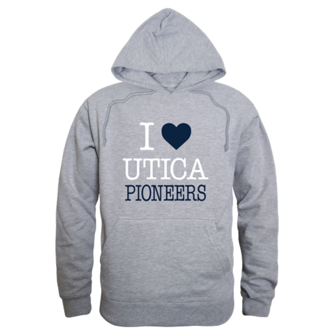 I-Love-Utica-College-Pioneers-Fleece-Hoodie-Sweatshirts