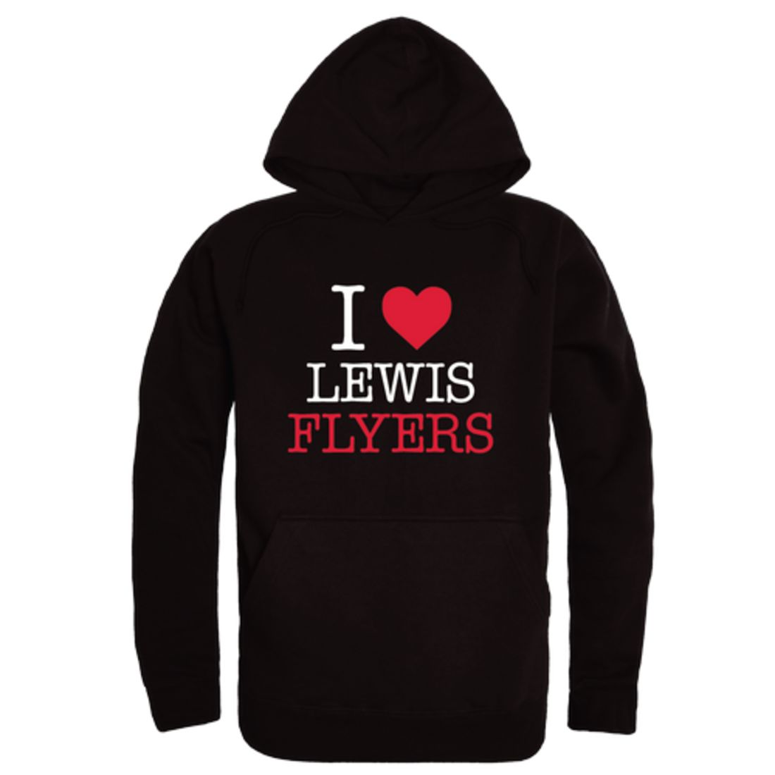 I-Love-Lewis-University-Flyers-Fleece-Hoodie-Sweatshirts