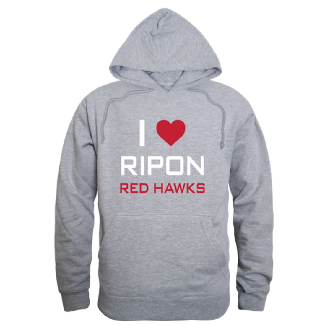 I-Love-Ripon-College-Red-Hawks-Fleece-Hoodie-Sweatshirts