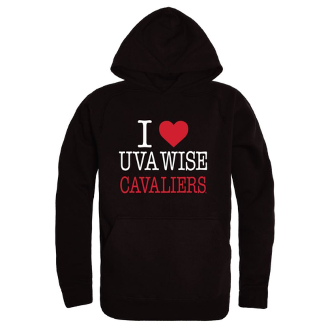 I-Love-University-of-Virginia's-College-at-Wise-Cavaliers-Fleece-Hoodie-Sweatshirts