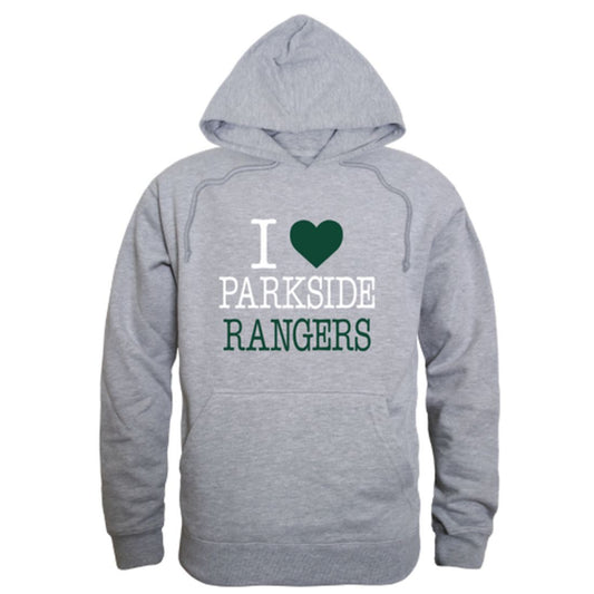 Mouseover Image, I-Love-University-of-Wisconsin-Parkside-Rangers-Fleece-Hoodie-Sweatshirts