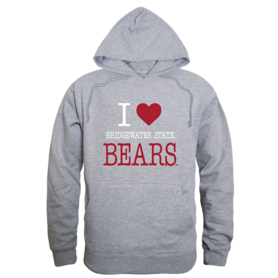 I-Love-Bridgewater-State-University-Bears-Fleece-Hoodie-Sweatshirts