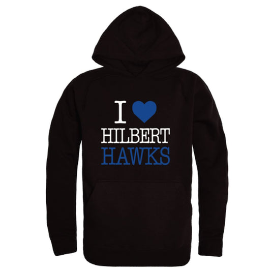 I-Love-Hilbert-College-Hawks-Fleece-Hoodie-Sweatshirts