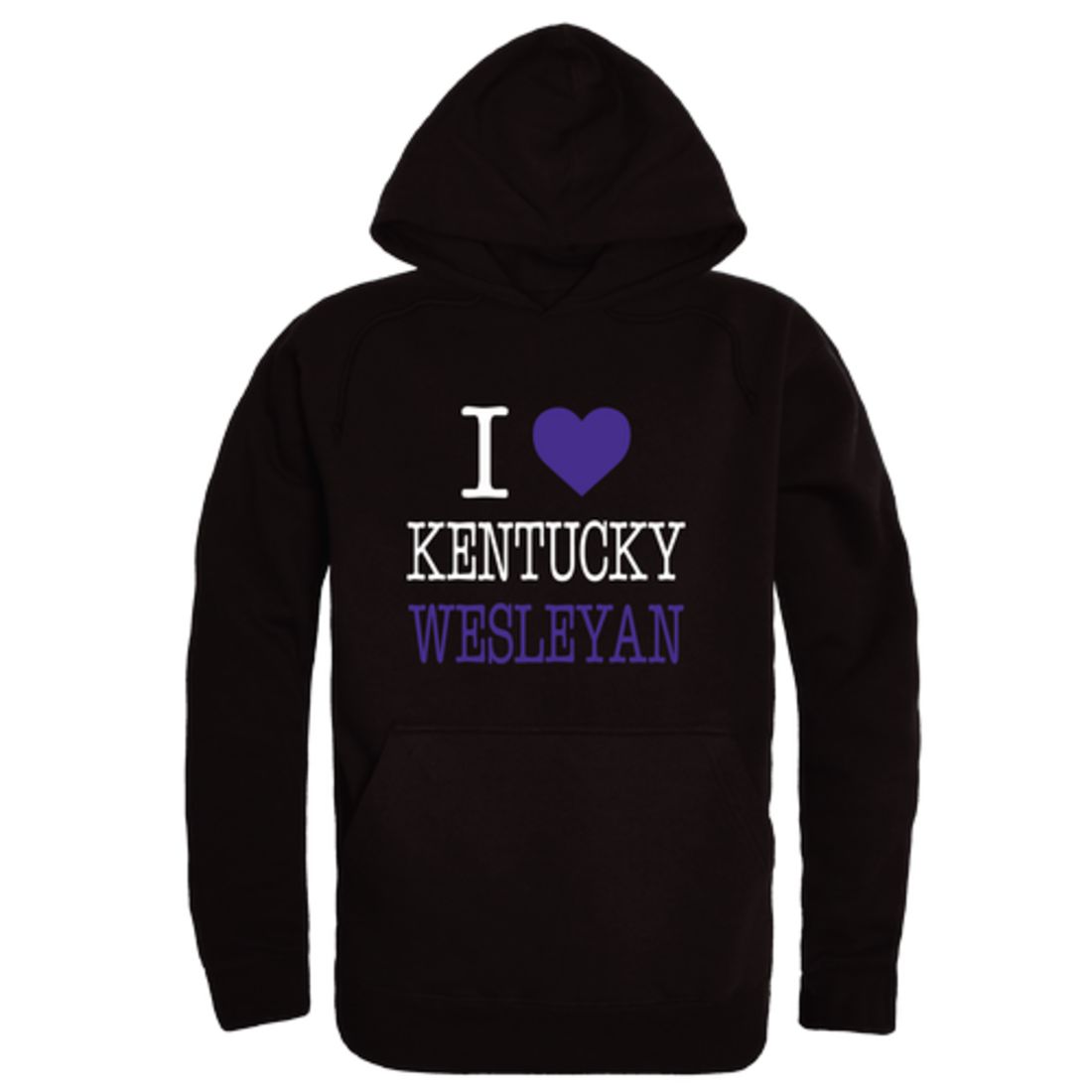 I-Love-Kentucky-Wesleyan-College-Panthers-Fleece-Hoodie-Sweatshirts