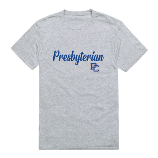 Presbyterian College Blue Hose Script T-Shirt Tee