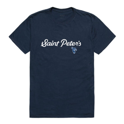 Saint Peter's University Peacocks Script T-Shirt Tee