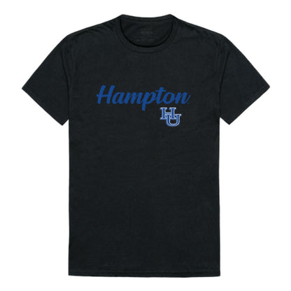 Hampton University Pirates Script T-Shirt Tee