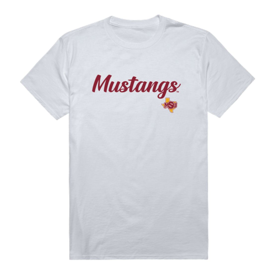 Midwestern State University Mustangs Script T-Shirt Tee