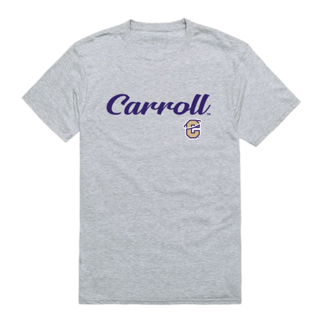 Carroll College Saints Script T-Shirt Tee