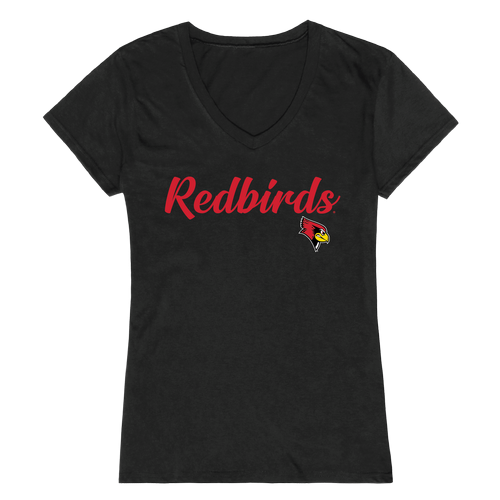 ISU Illinois State University Redbirds Womens Script Tee T-Shirt-Campus-Wardrobe