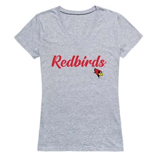 ISU Illinois State University Redbirds Womens Script Tee T-Shirt-Campus-Wardrobe