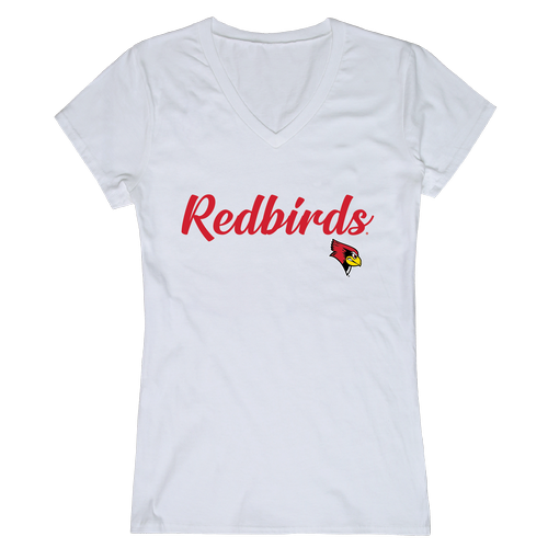 ISU Illinois State University Redbirds Womens Script Tee T-Shirt-Campus-Wardrobe