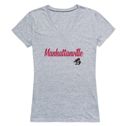 Manhattanville College Valiants Womens Script T-Shirt Tee