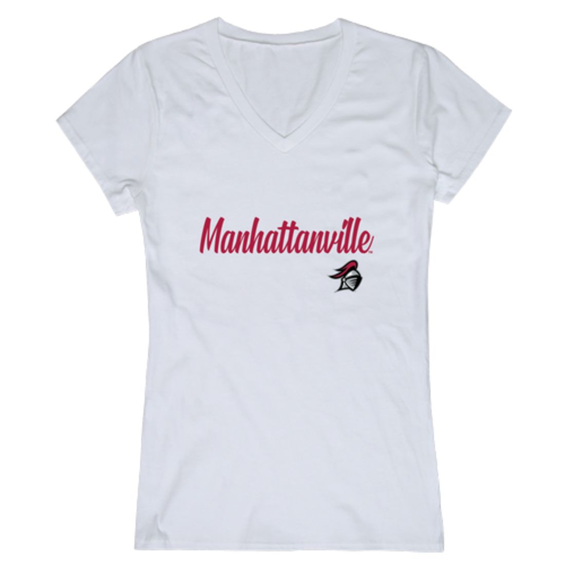 Manhattanville College Valiants Womens Script T-Shirt Tee