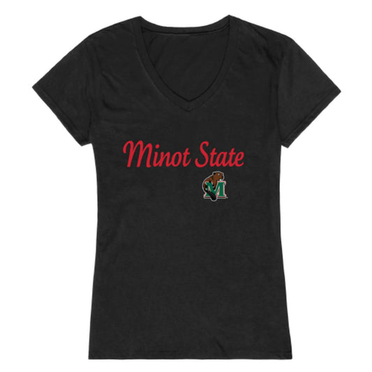 Minot State University Beavers Womens Script T-Shirt Tee