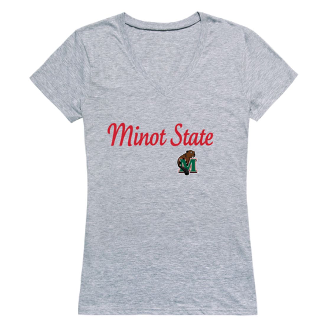 Minot State University Beavers Womens Script T-Shirt Tee