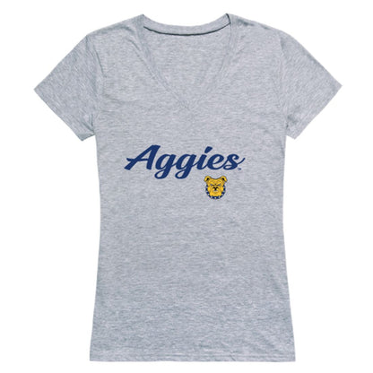 North Carolina A&T State University Aggies Womens Script T-Shirt Tee