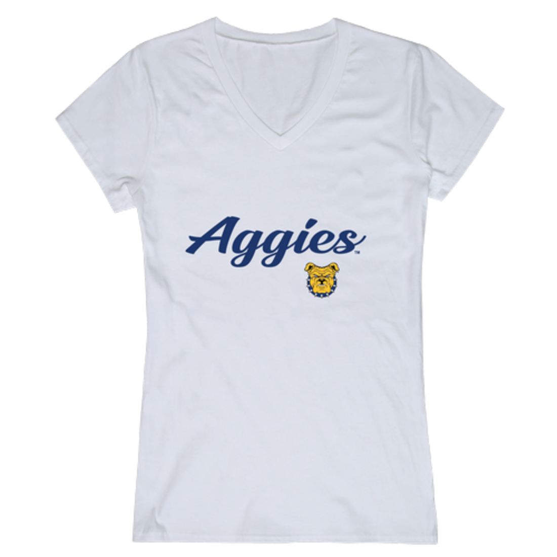 North Carolina A&T State University Aggies Womens Script T-Shirt Tee