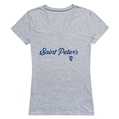 Saint Peter's University Peacocks Womens Script T-Shirt Tee