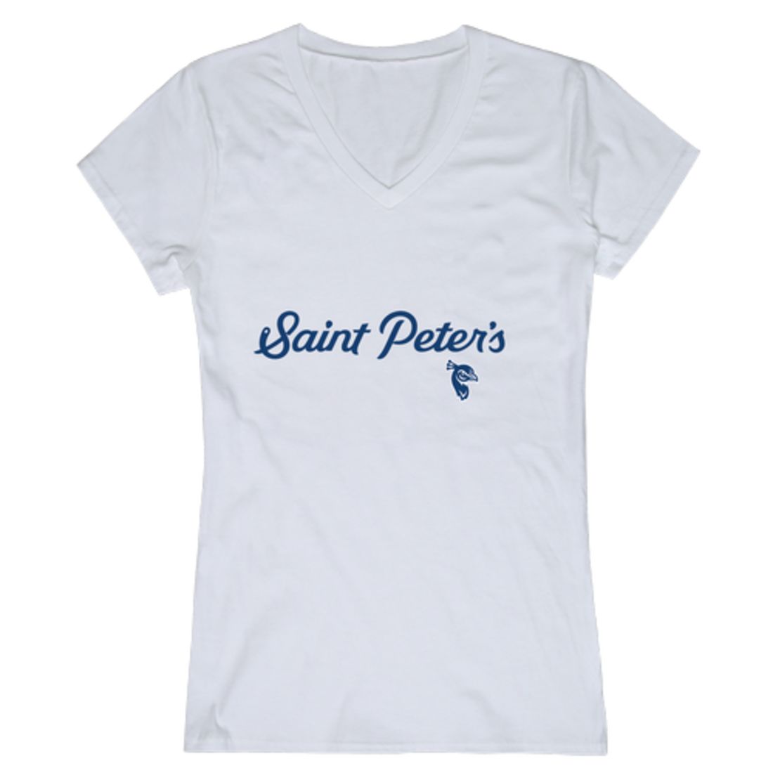 Saint Peter's University Peacocks Womens Script T-Shirt Tee