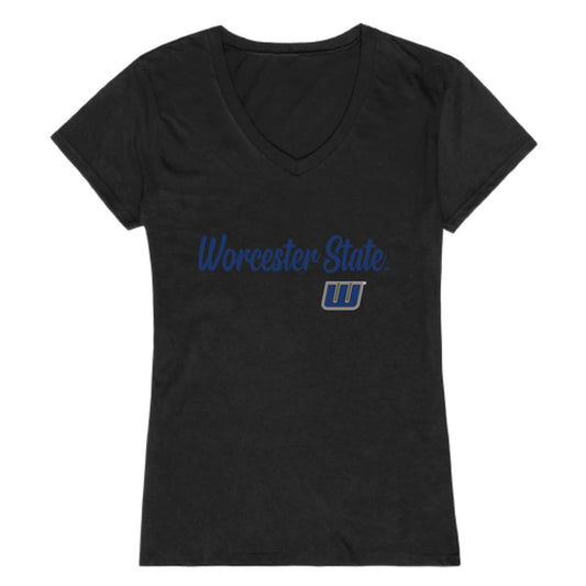Worcester State University Lancers Womens Script T-Shirt Tee