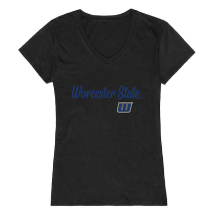 Worcester State University Lancers Womens Script T-Shirt Tee